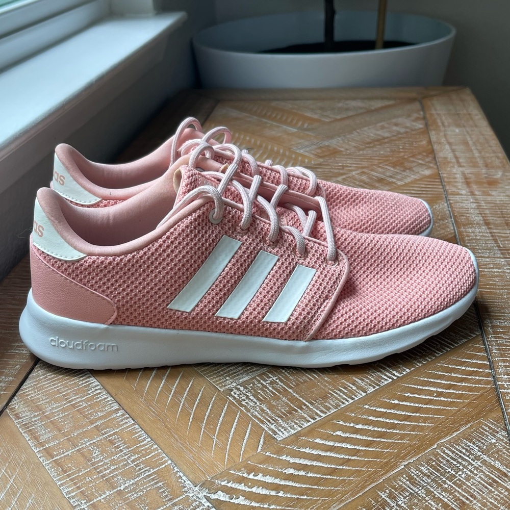 Adidas Pink and White Sneakers Lightweight Mesh - Picture 2 of 6